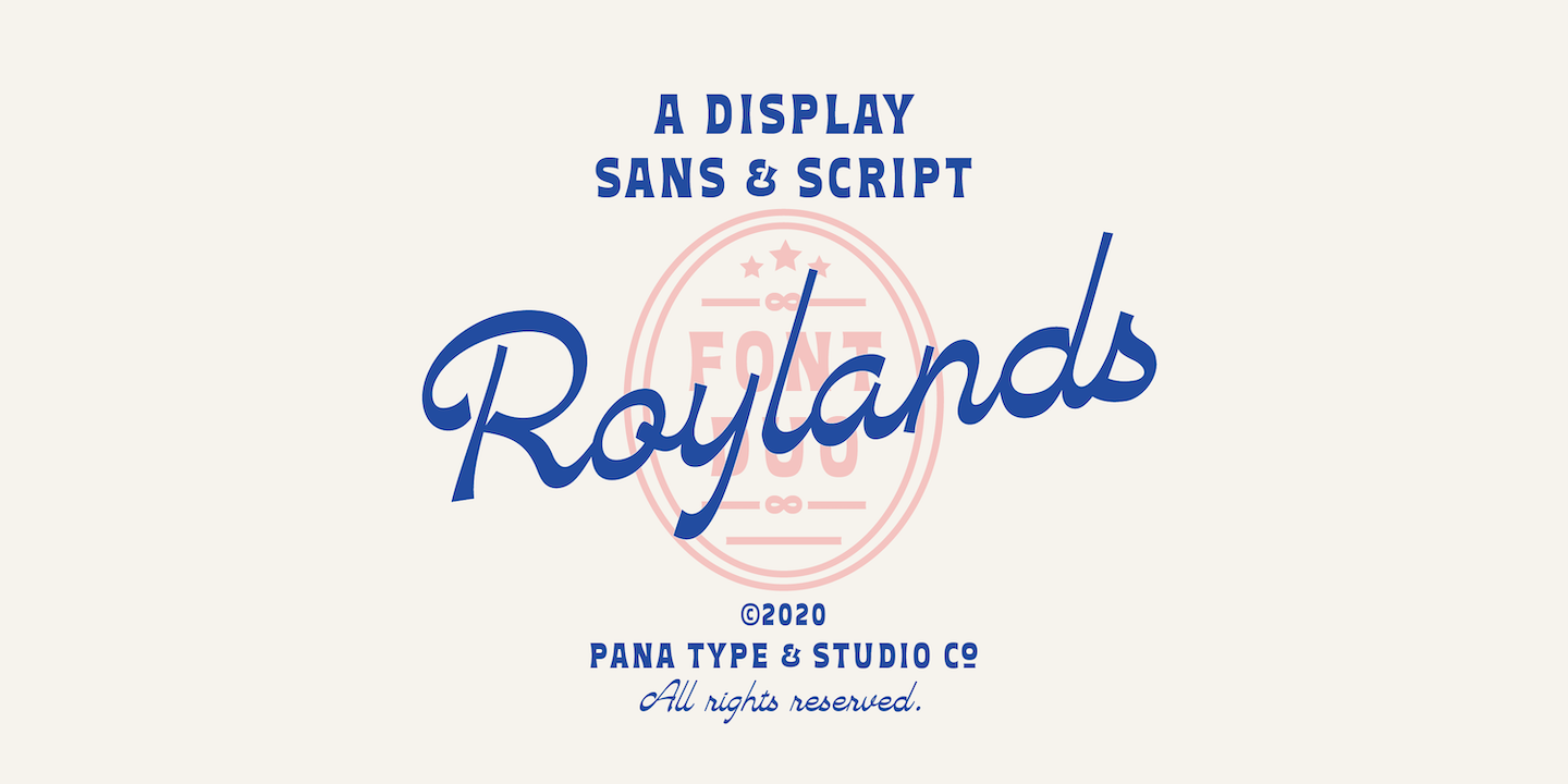 Пример шрифта Roylands Font Duo #1